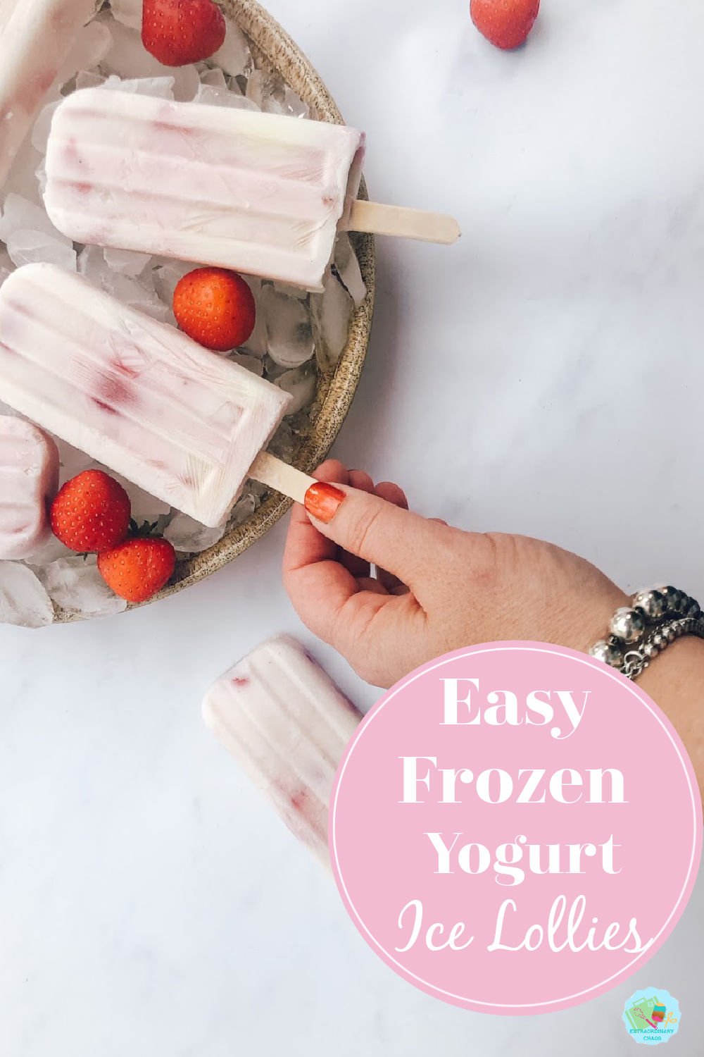 How to make Frozen Yoghurt Ice lollies with fat free yoghurt and fruit for a low fat snack