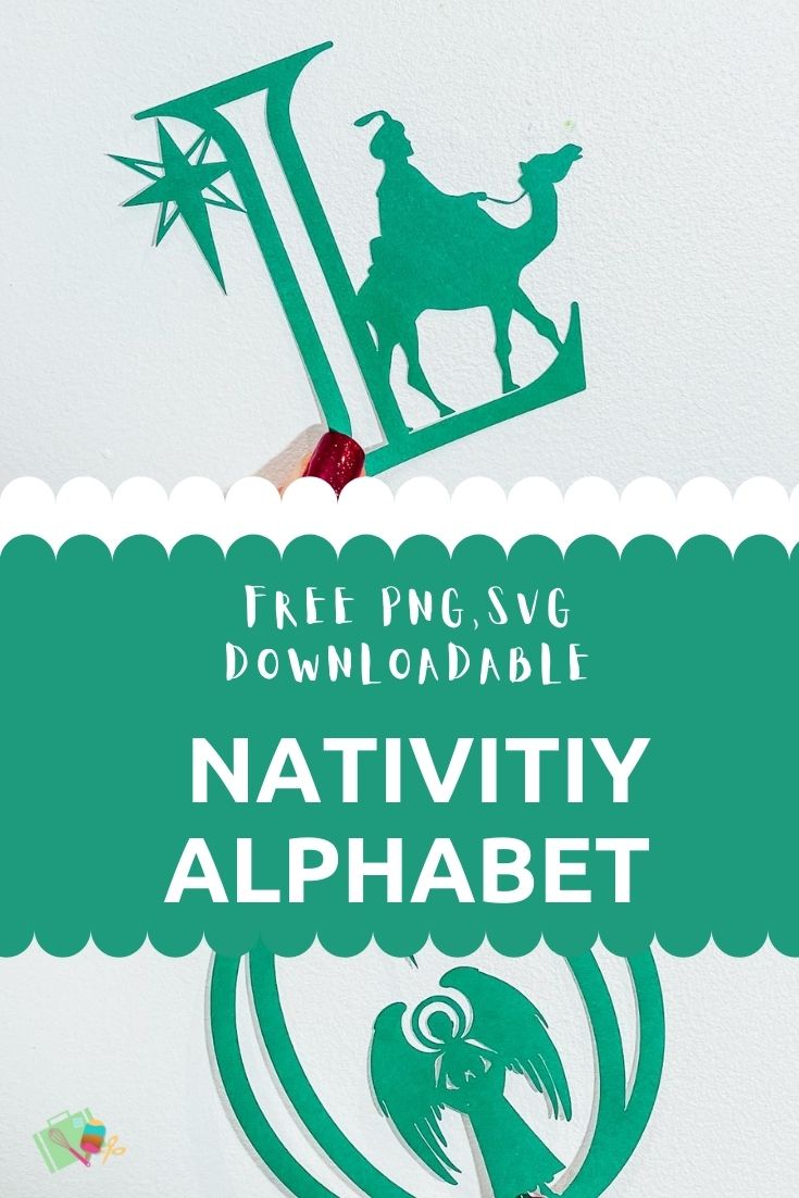 Christmas Nativity SVG Alphabet For Christmas Crafting With Cricut And Silhouette