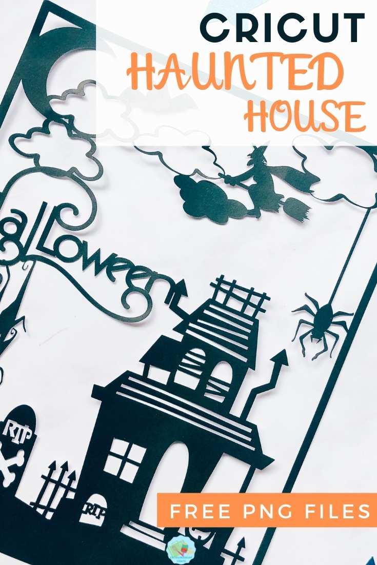 Cricut Haunted House PNG Files for multiple Halloween projects