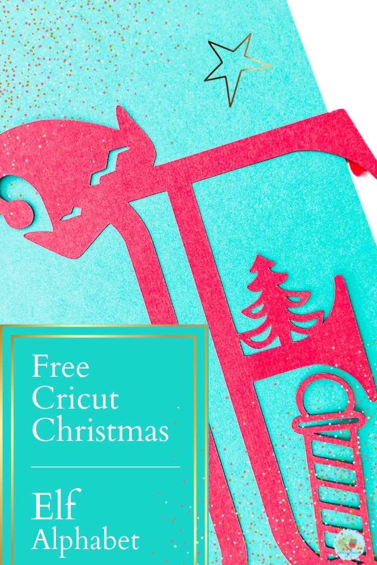 Free Cricut Elf Alphabet for creating Cricut Christmas projects and Christmas crafts