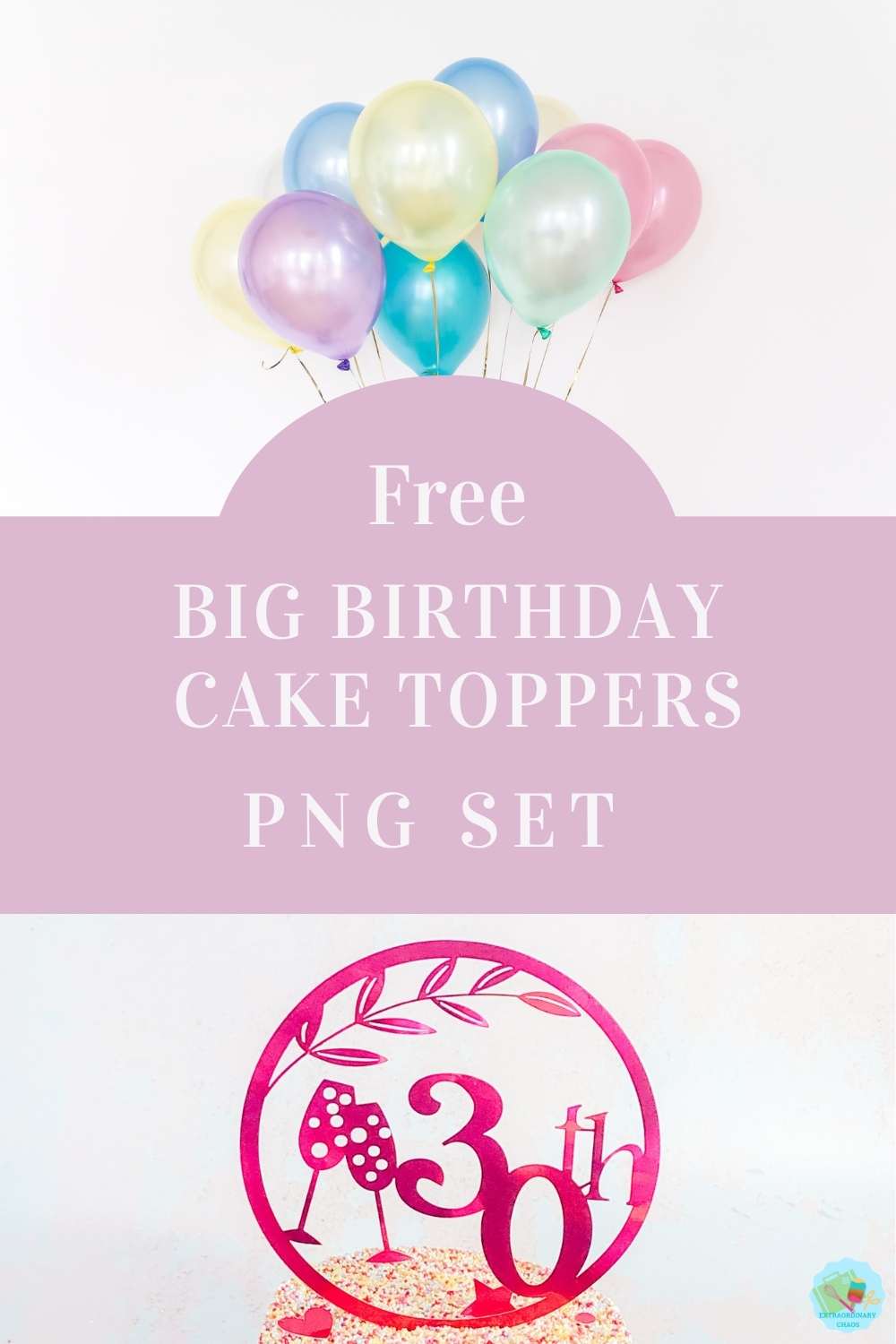 Cricut Special Birthday Milestone birthday cake topper files PNG Files for multiple decorating birthday cakes