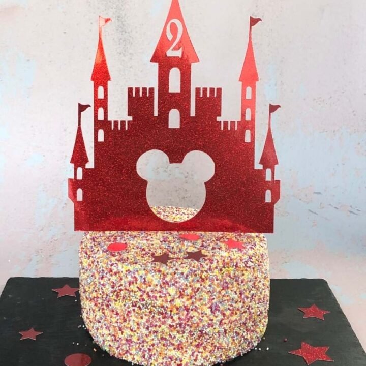Mickey castle cake topper
