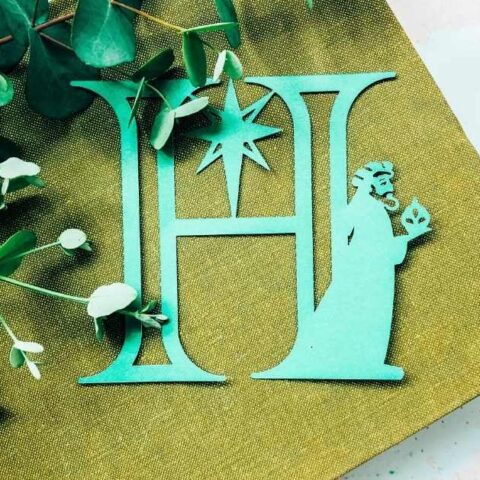 Nativity Alphabet and numbers for Holiday Craft Projects