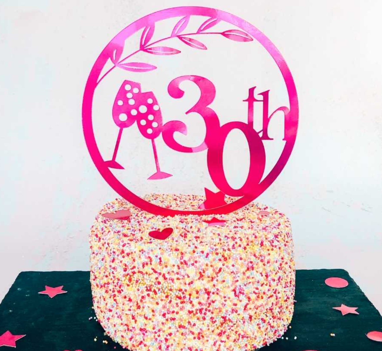 Milestone birthday cake topper