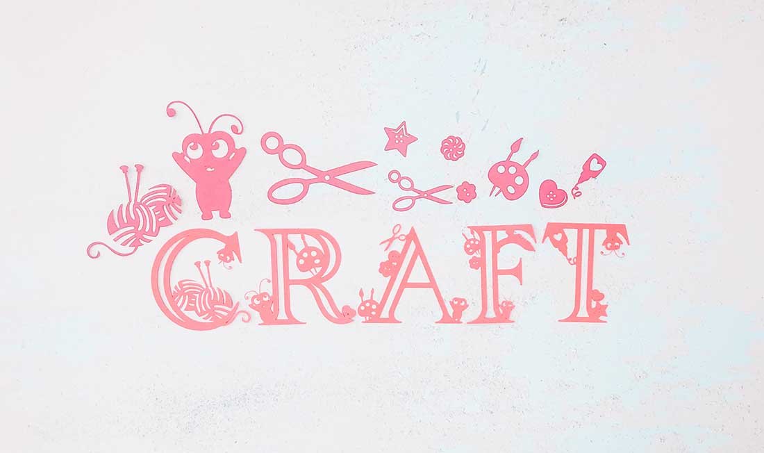 Craft alphabet for Cricut Crafters