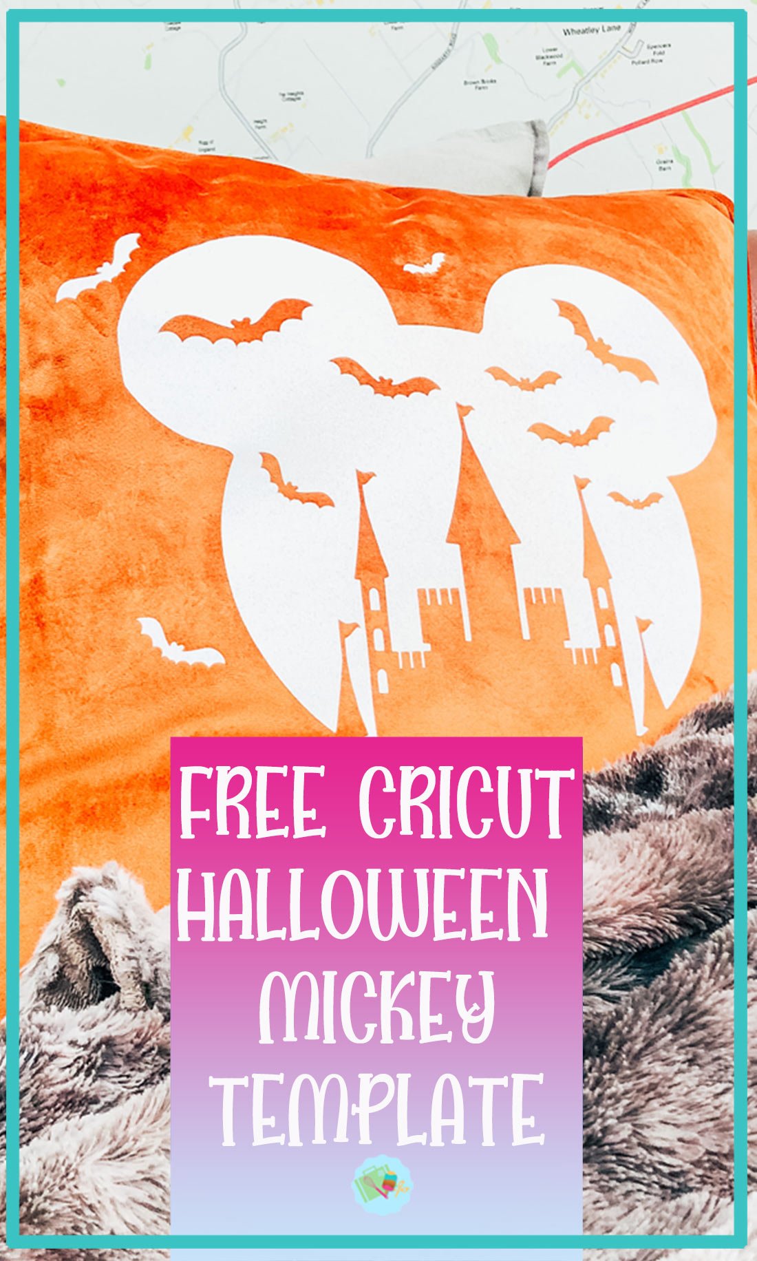 Free Cricut Halloween Mickey Template PNG File