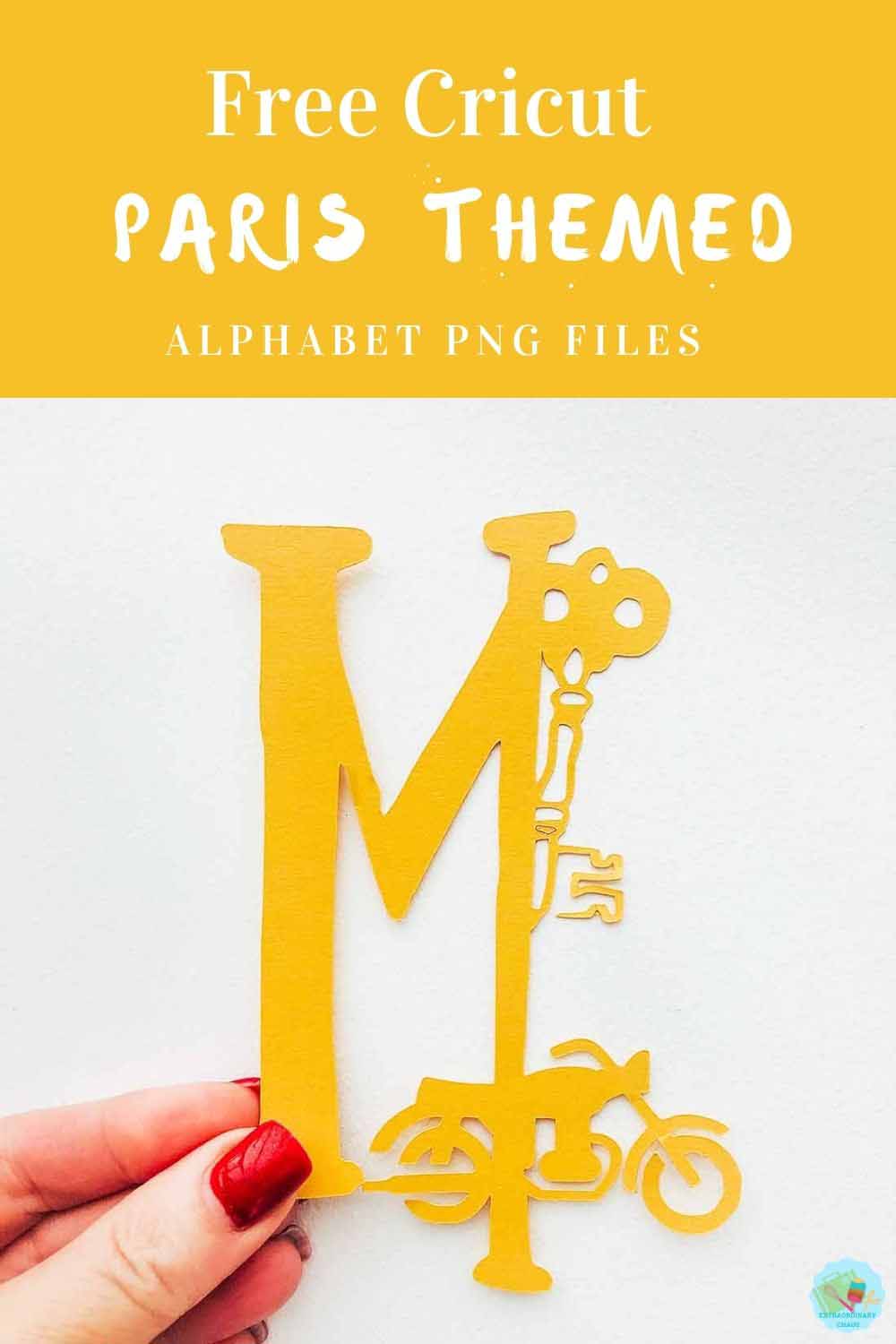 Free Cricut Paris Themed png files for Scrapbooking Layouts