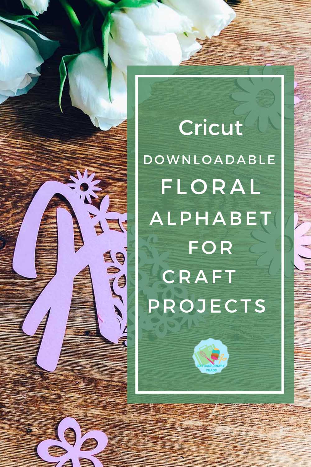 Downloadable Floral Cricut Alphabet For Crafting