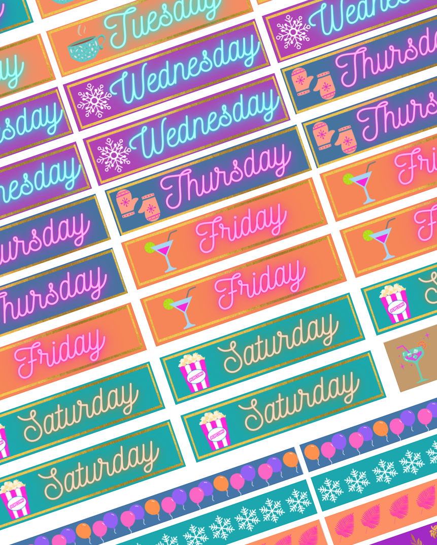 Free Planner Stickers January 2021