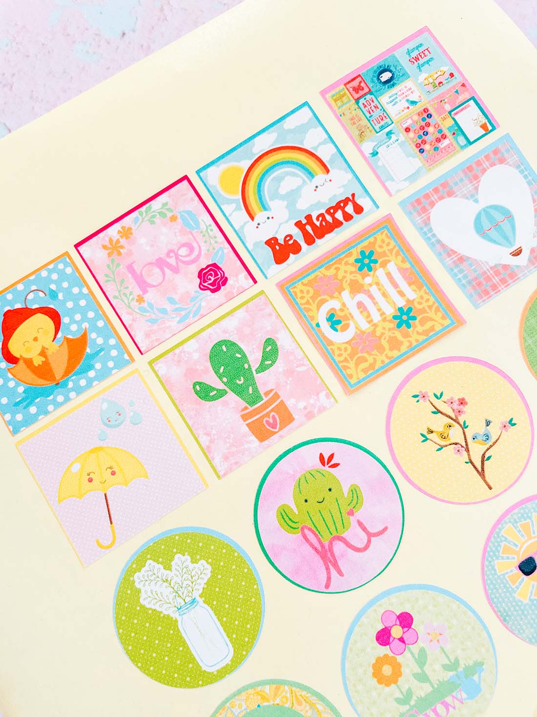 How To Make Stickers With Cricut &amp; Free Layout Template