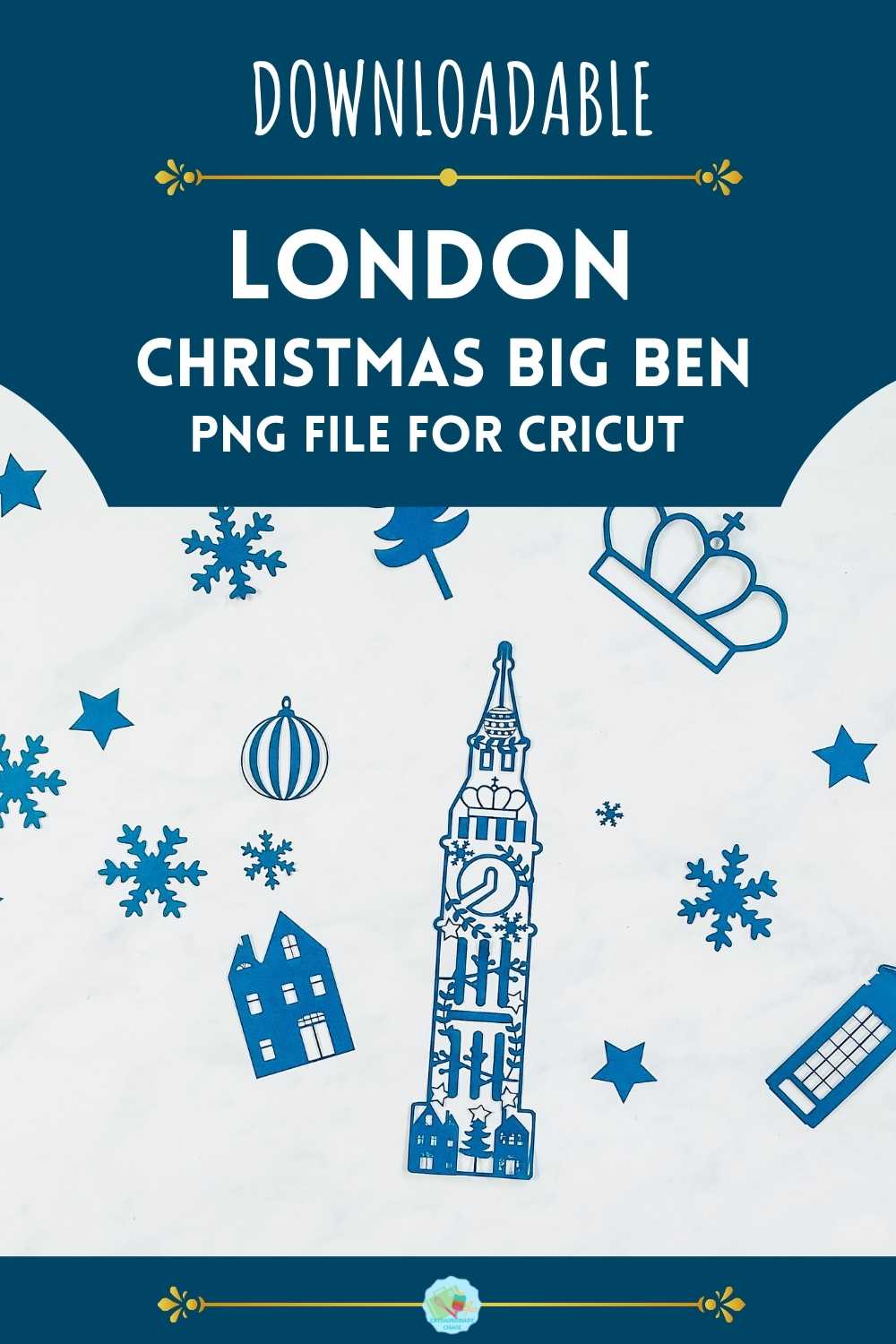 Free Christmas London Big Ben For Cricut Crafts