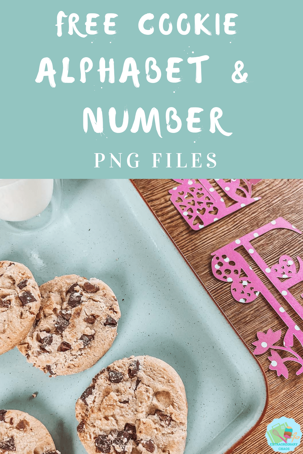 Cookie alphabet for Girl Scout crafting creating cookie themed projects 