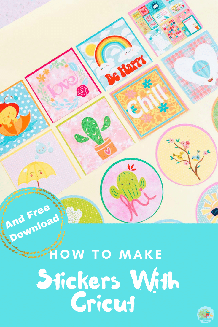 How to make Cricut Stickers with print and cut in Cricut design space