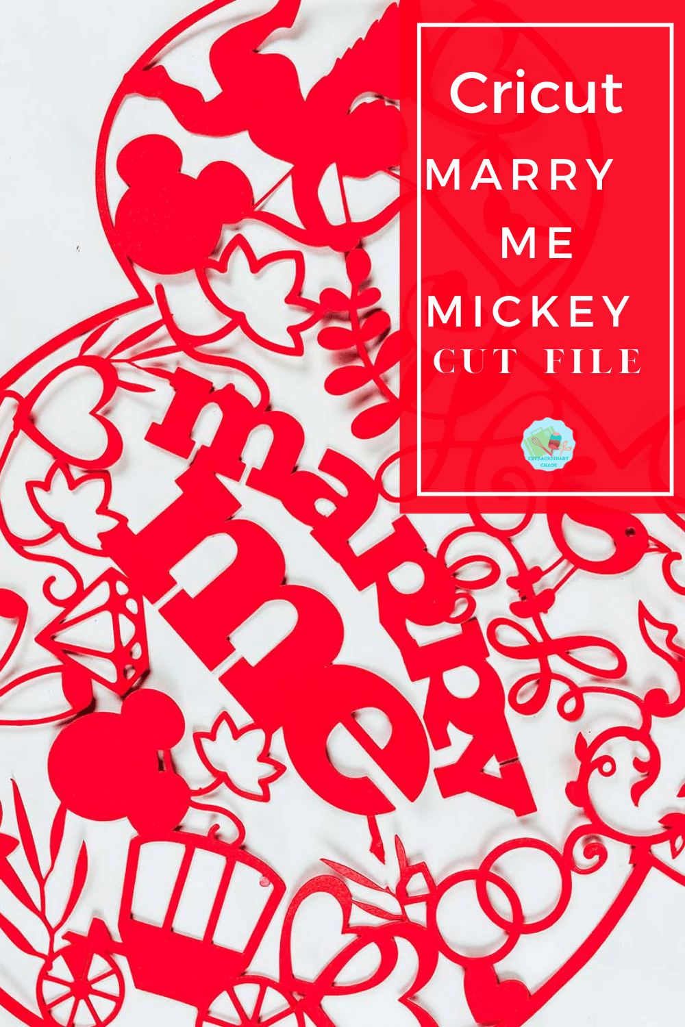 Mickey Marry Me Cut File Wedding Proposals