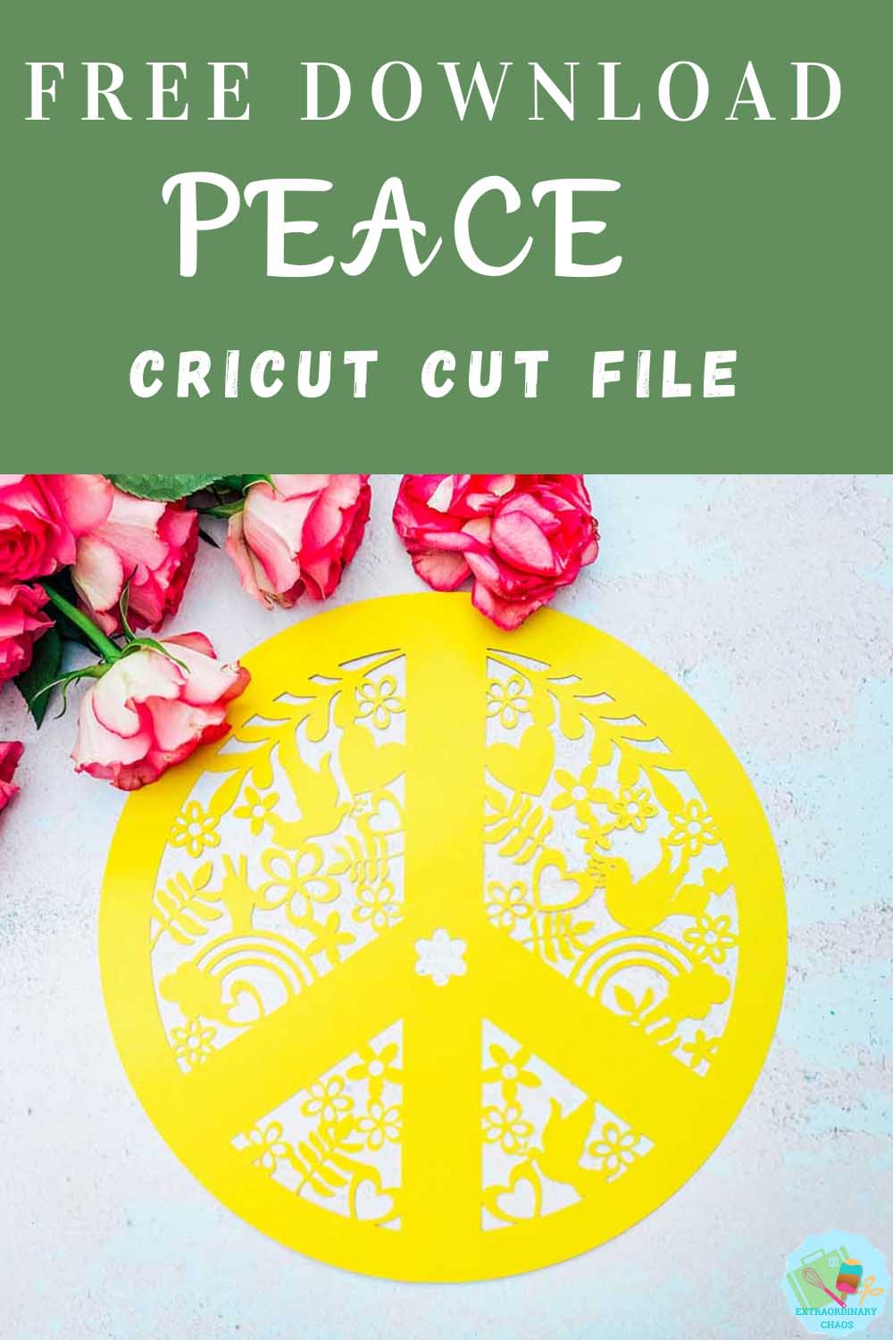 Free Cricut Peace Cricut Cut File