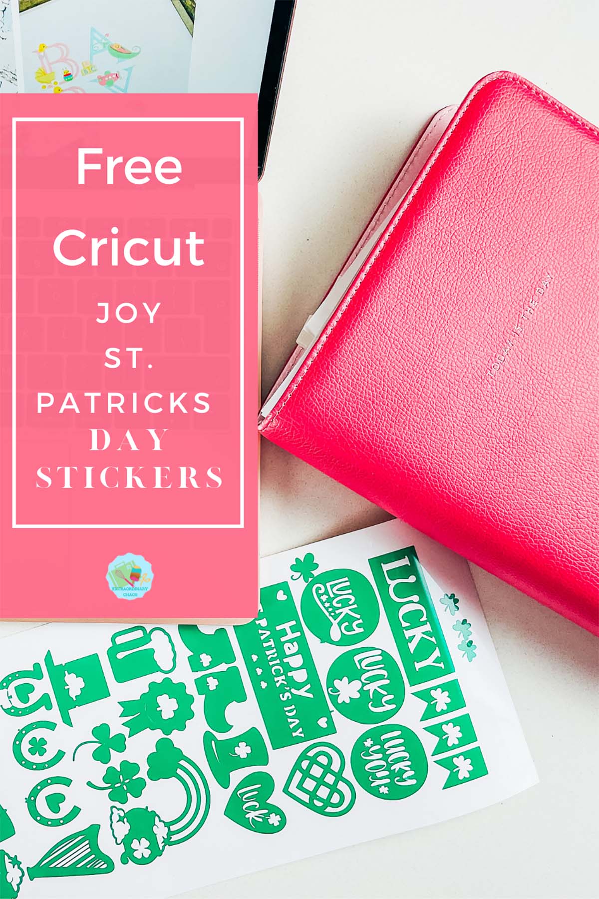 Free download for a Cricut Joy St.Patricks Day Stickers