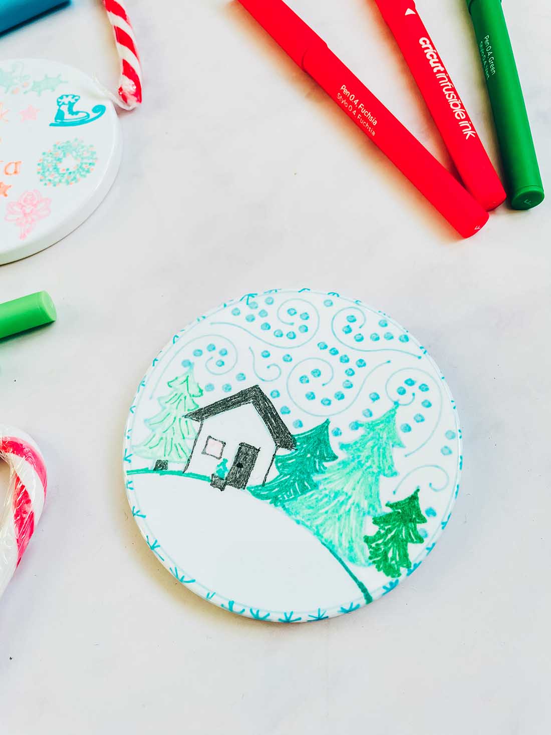 How to create coasters with Infusible ink pens