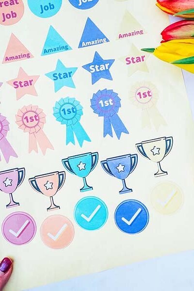 Cover Free printable stickers for rewards charts