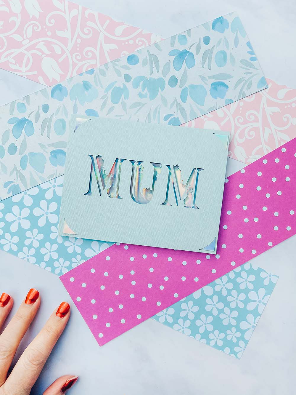 Download your free SVG Cricut Joy Mothers DAy Card Template