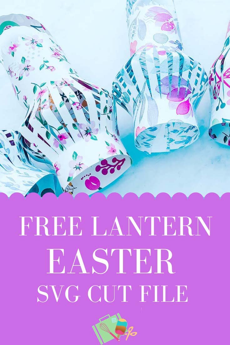 Free Easter Lantern Cricut  Cut File for crafting with kids