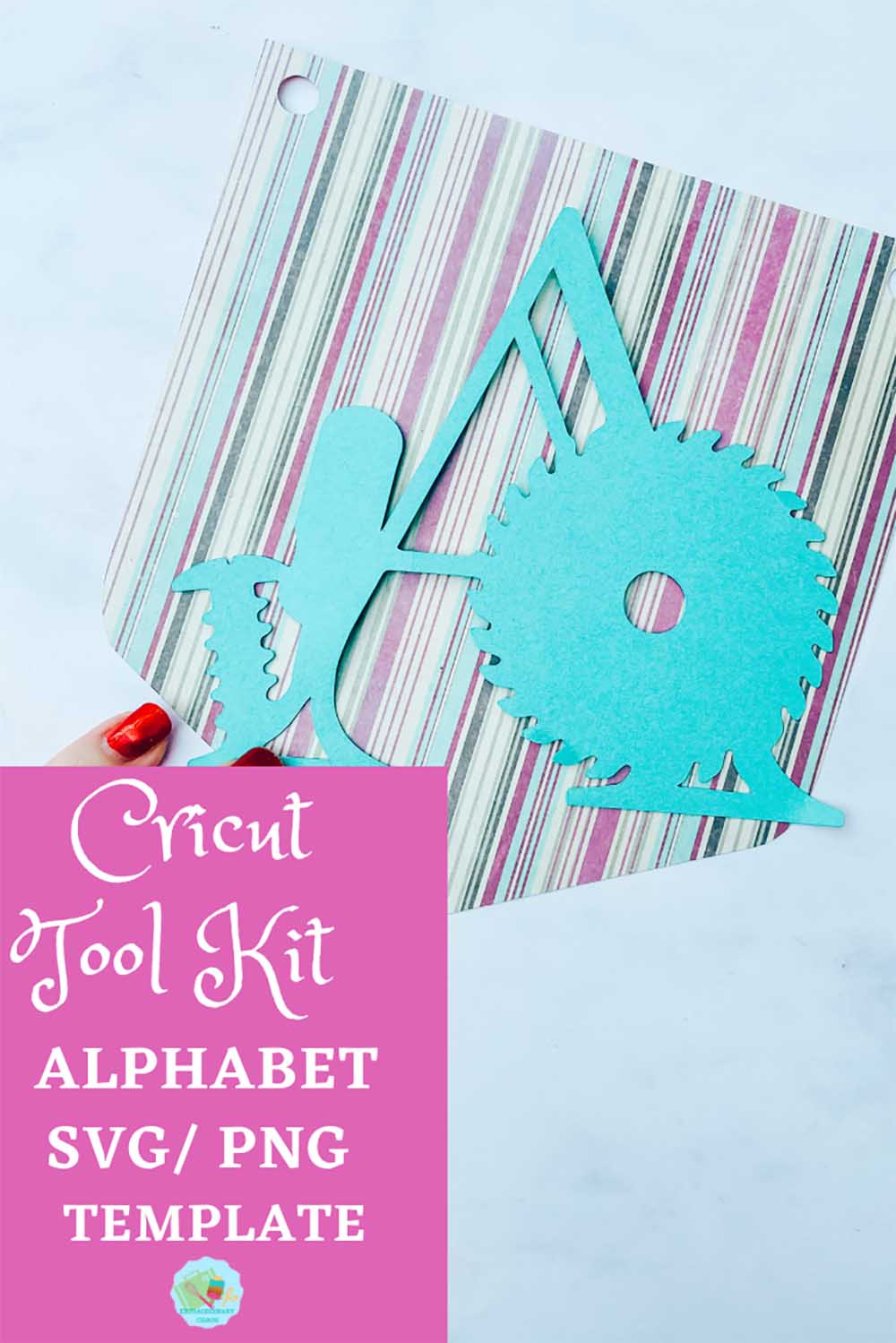 Free downloadable Cricut Tool kit alphabet and numbers for Cricut projects, card making and scrapbooking layouts-5