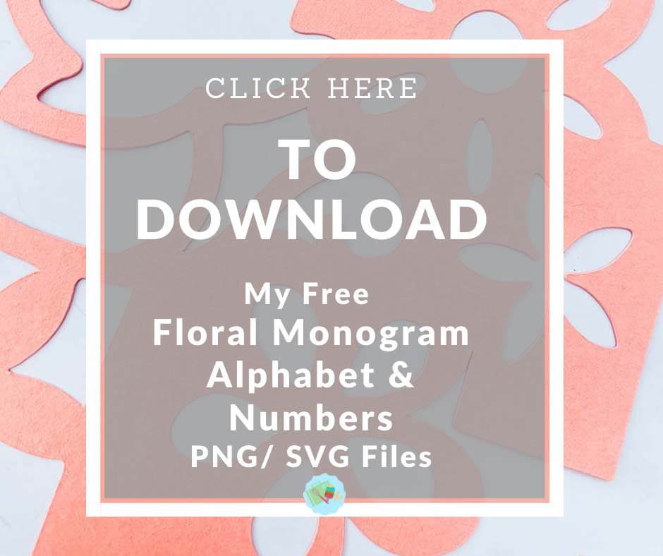 Click here to download the Floral Monogram Alphabet png svg