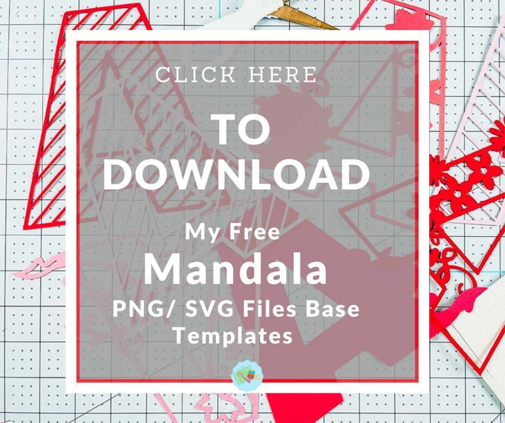 Click here to download the Mandala Alphabet png svg Template