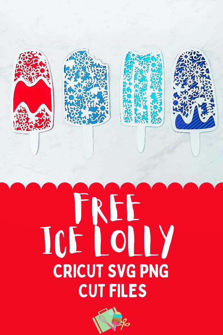 Free Ice lolly Cut File SVG PNG For Cricut Crafting and Scrapbooking