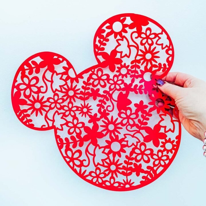 Free Mickey Floral Cut file