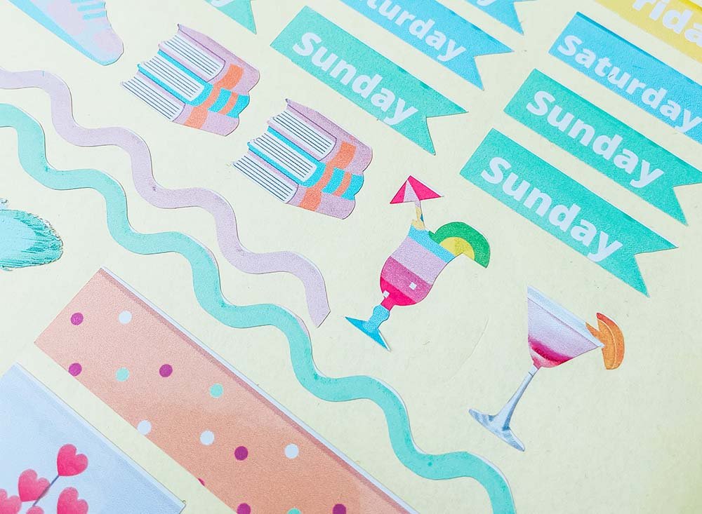 Free downloadable Spring planner stickers for bullet jounals