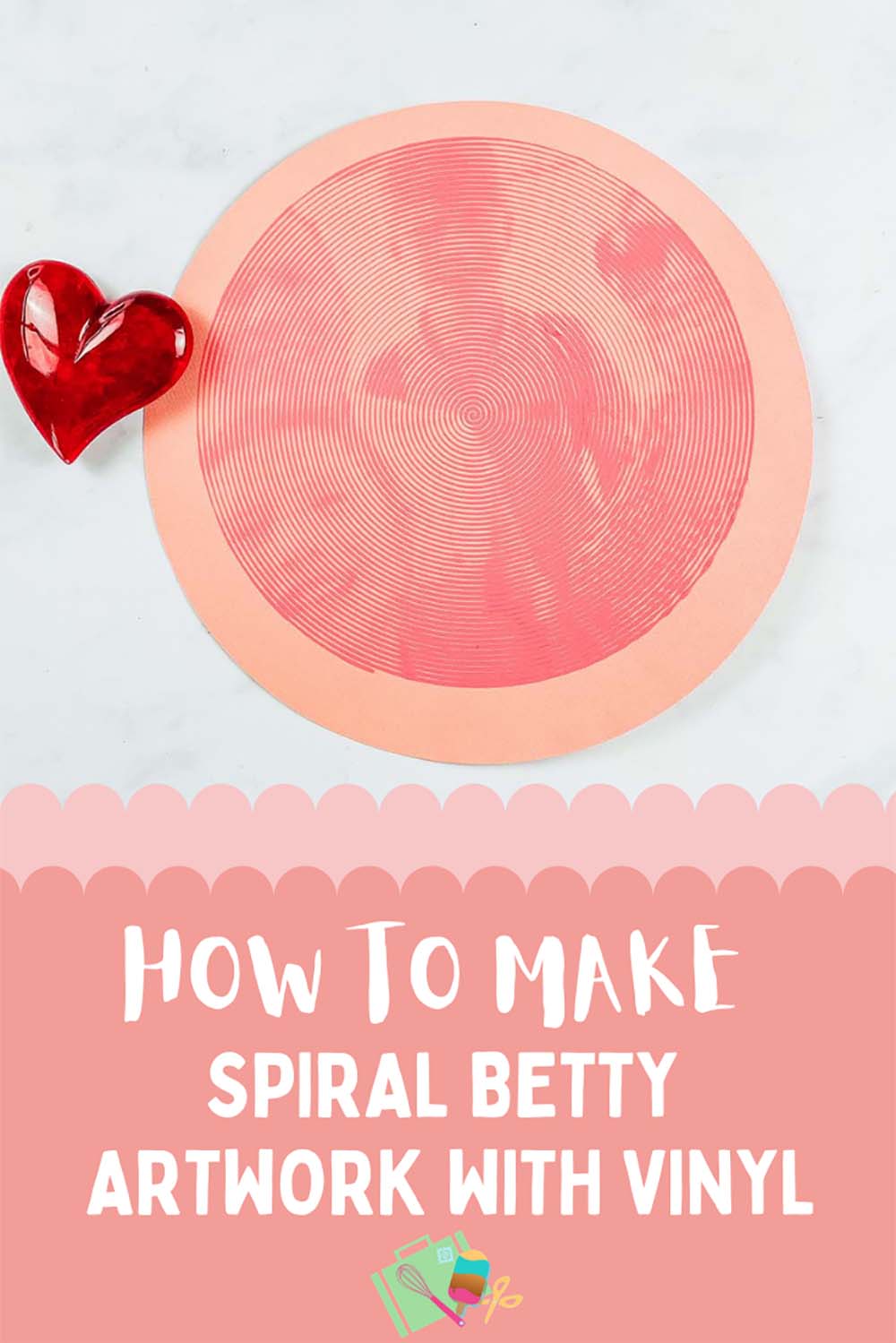 How to make spiral Betty artwork with vinyl