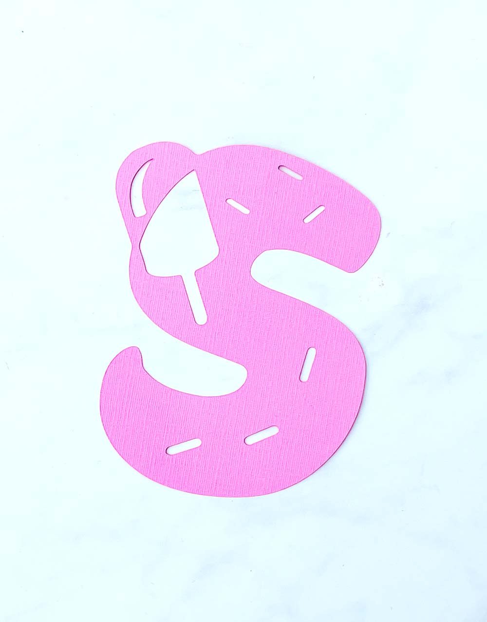 Ice lolly alphabet for card making and scrapbooking