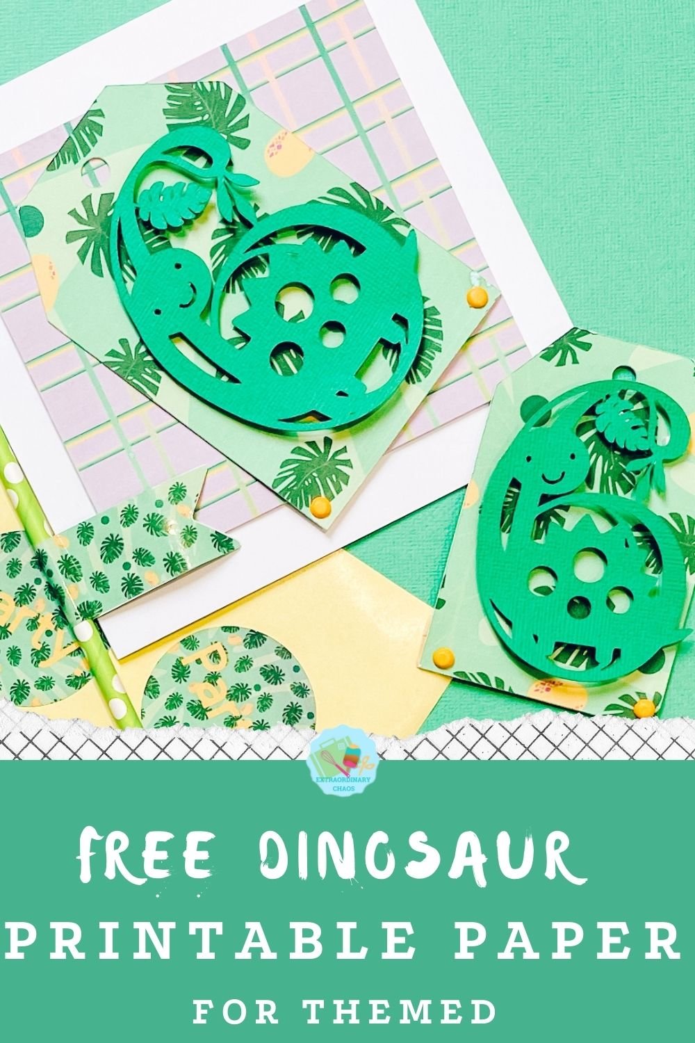 Digital papers for  creating Dinosaur themed parties