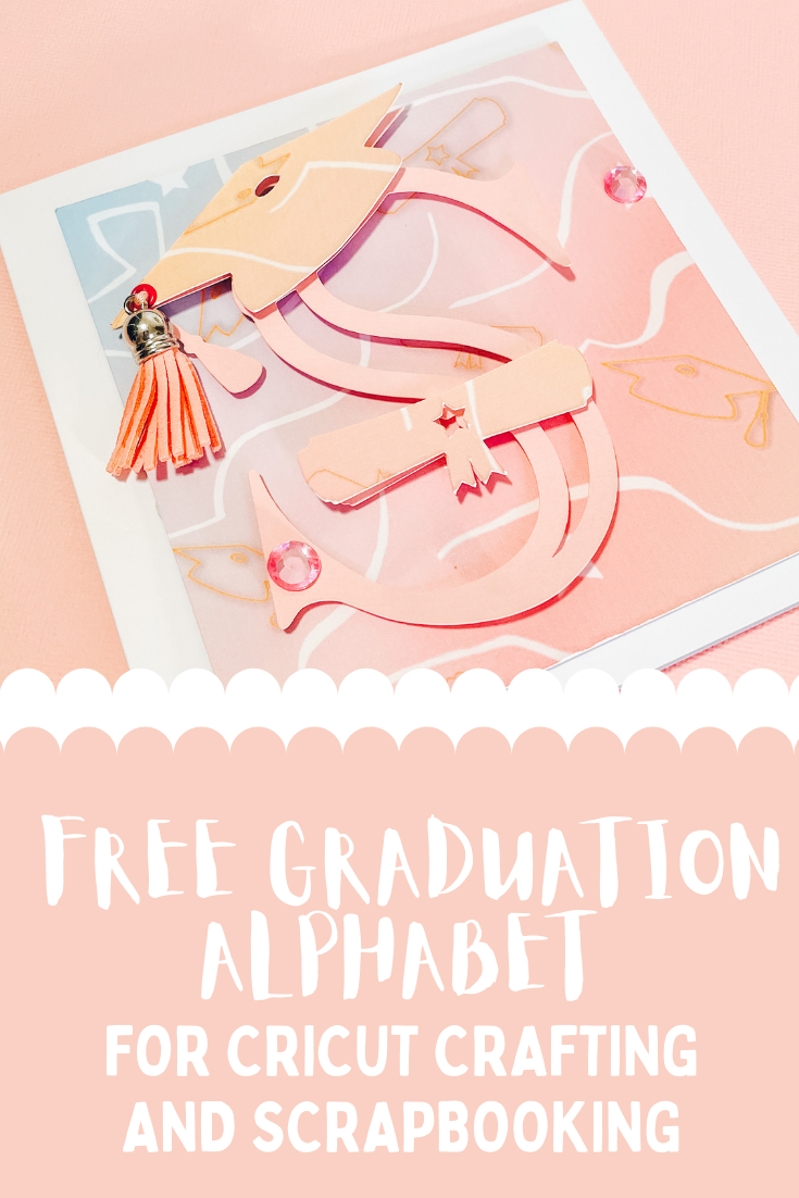Free Graduation Alphabet for Cricut Crafting and scrapbooking