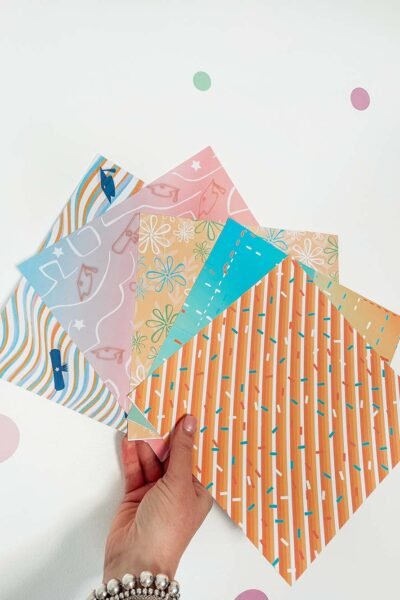 Free graduation themed papers for scrapbooking and card making