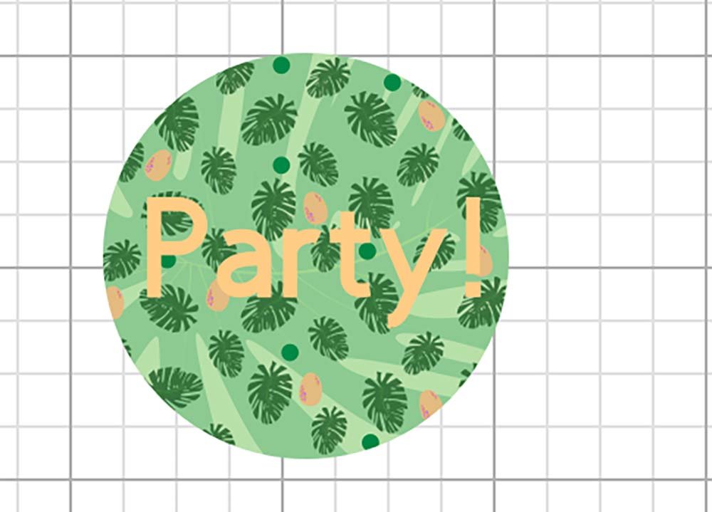 How to make a sticker with patterns in Cricut