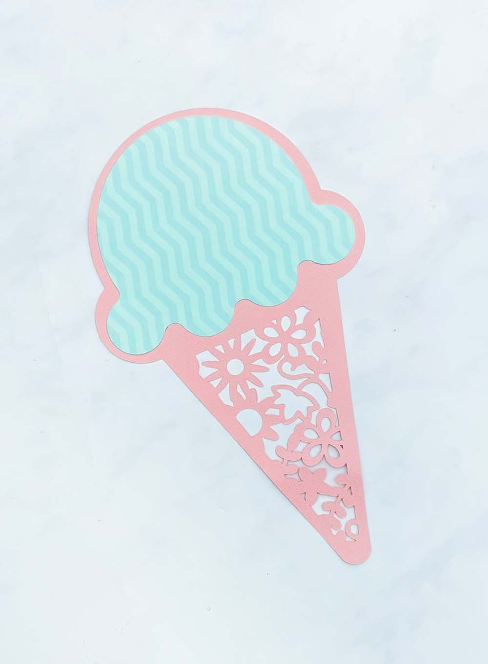 Ice cream cut file for crafting