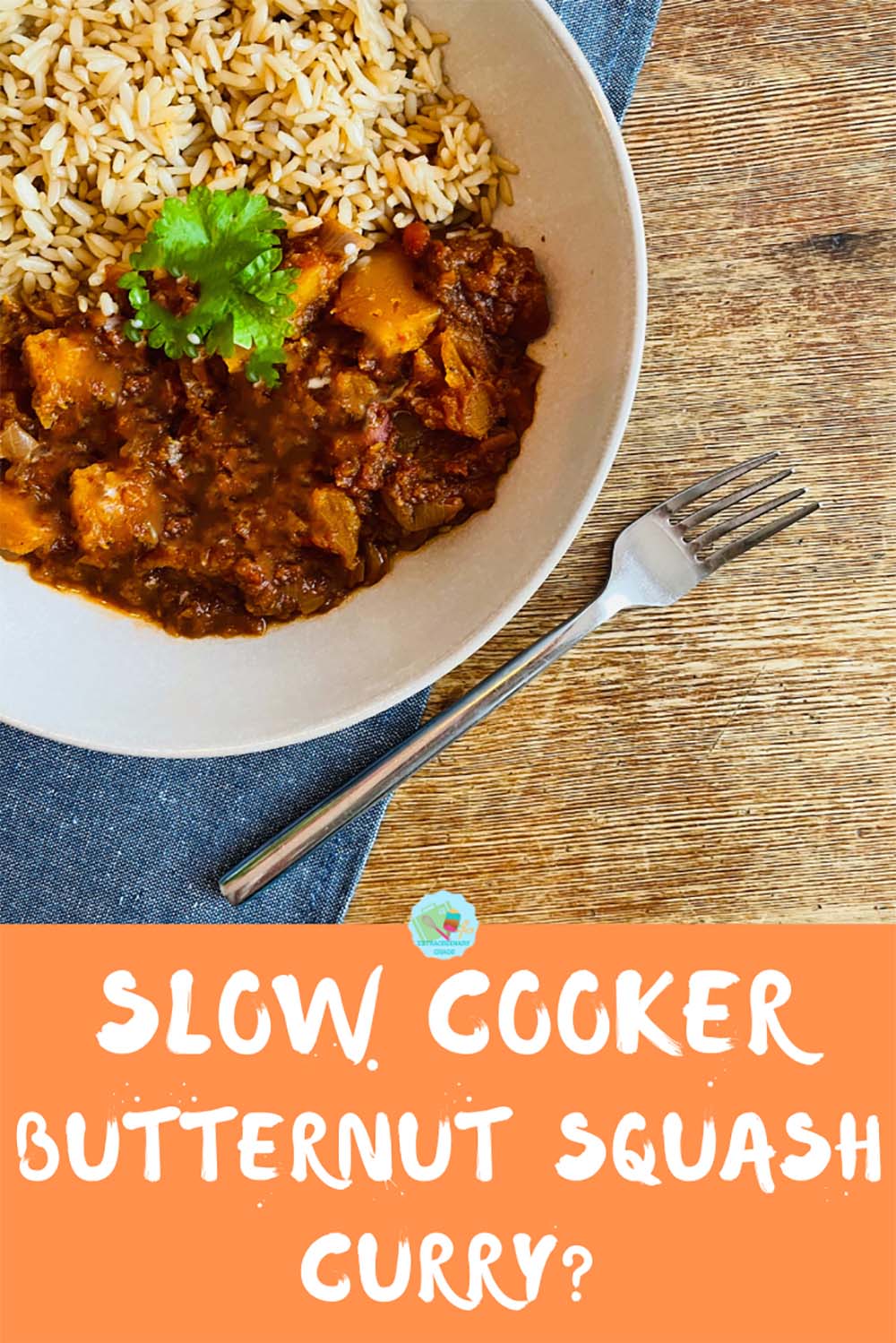 Slow cooker Butternut squash curry