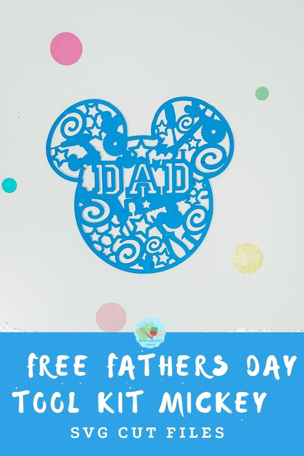 Free Fathers Day Tool Kit Mickey SVG Cut Files