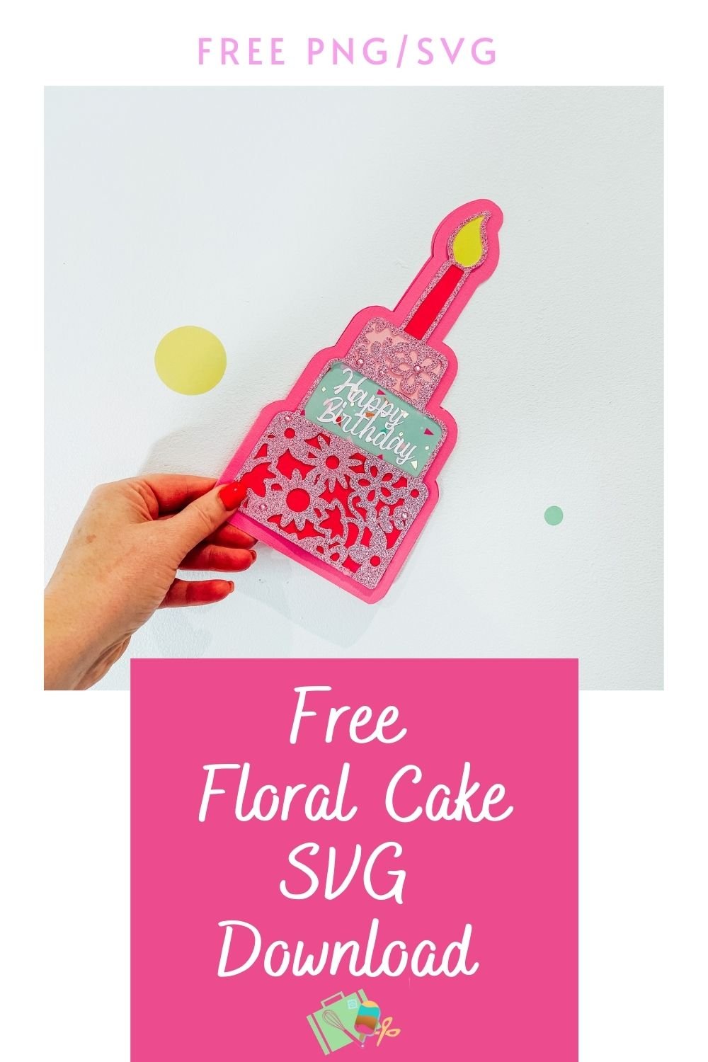 Free Floral Cake SVG Download