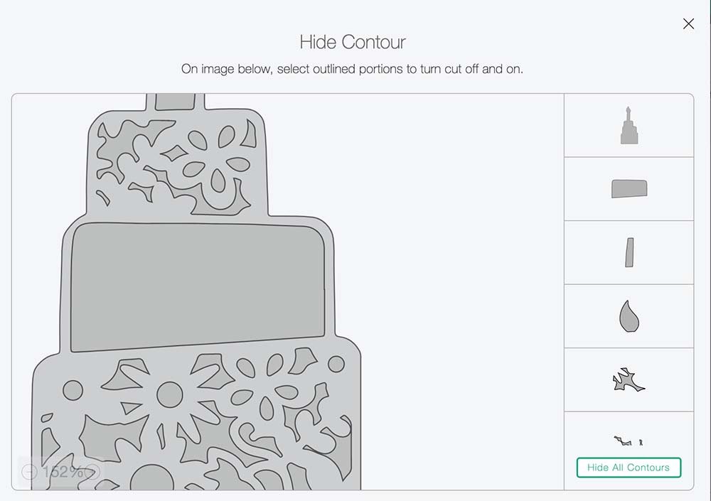 How to use the contour tool in Cricut design space