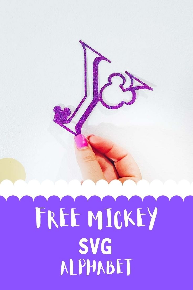 Free Cricut Mickey Mouse SVG Alphabet and Numbers -2