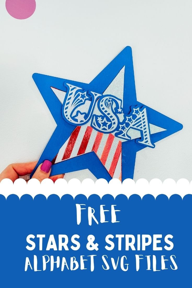 Free Independence Day Stars and Stripes alphabet and numbers-2