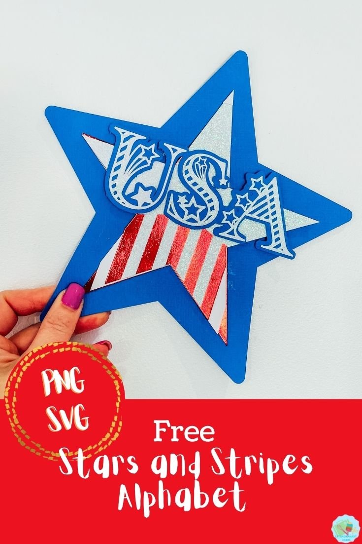 Free Stars and Stripes Independence Day alphabet-2