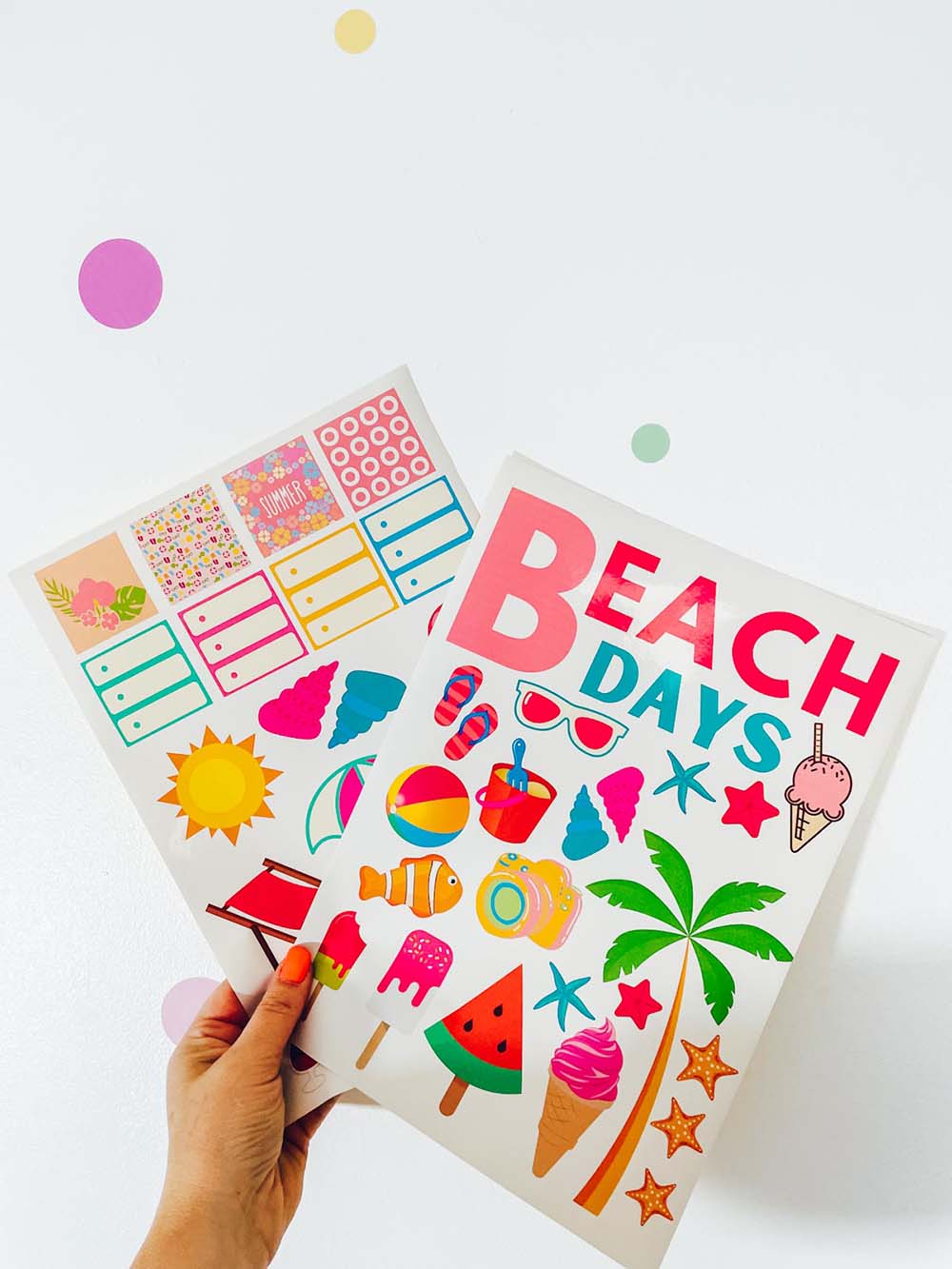 Free printable stickers for summer