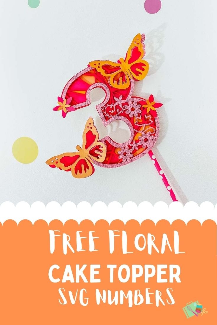 How to make a Mandala Butterfly Cake Topper and free SVG Alphabet-4
