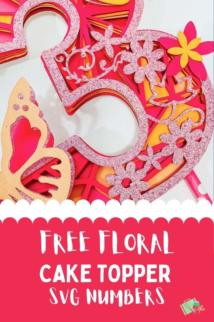 How to make a Mandala Butterfly Cake Topper and free SVG Alphabet-5