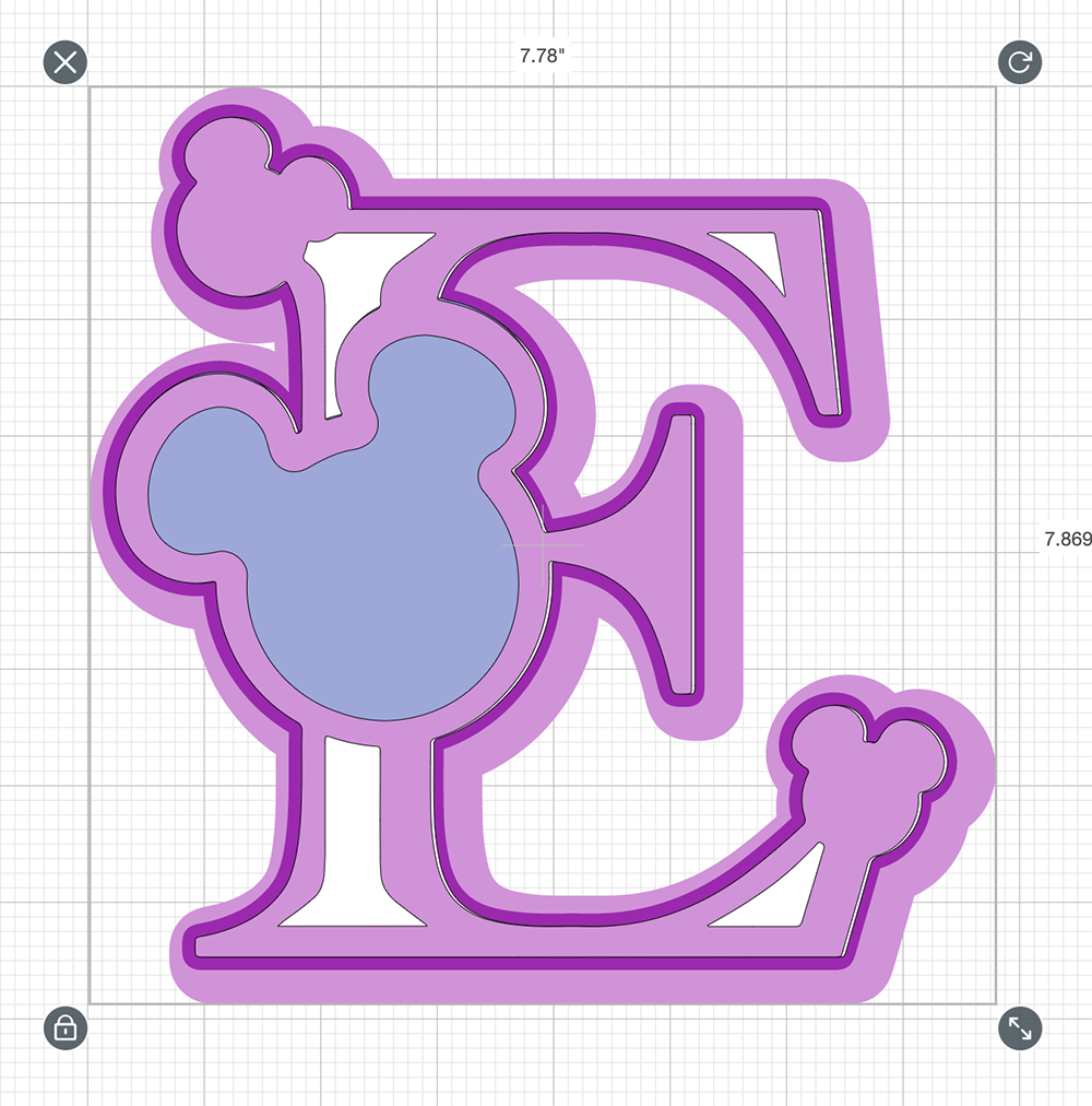 Layers for your Mickey Cake Topper
