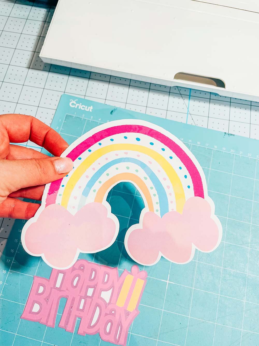 Dotty Rainbow SVG for crafting