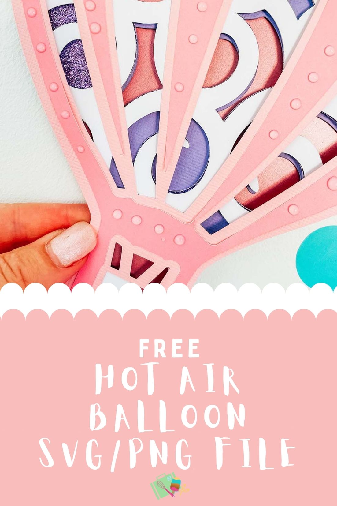 Free Cricut Hot Air Balloon SVG File svg file crafting , Nursery Decor and Baby Showers-2